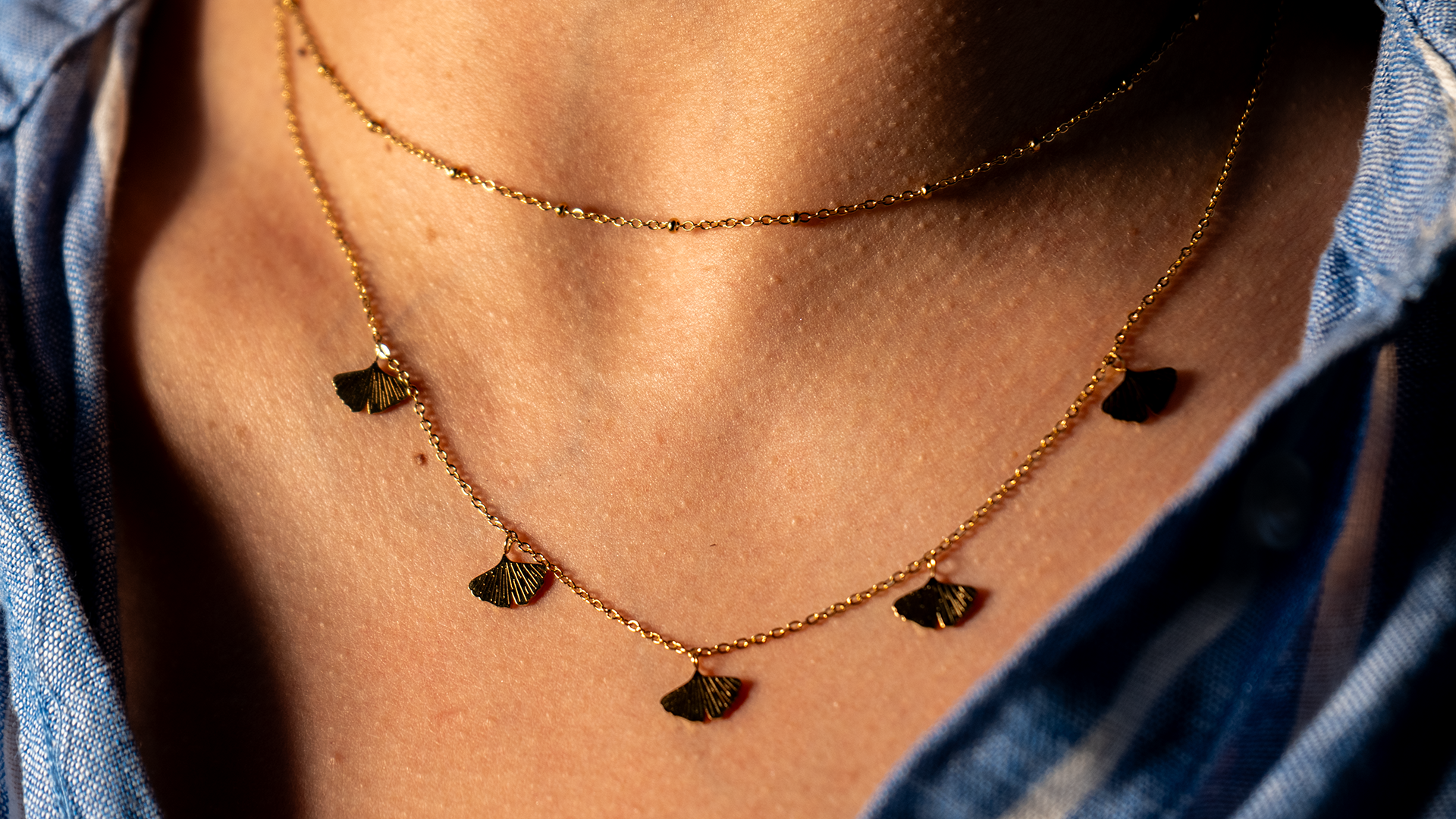 Collar abanico tierra